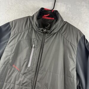 Zero Restriction Jacket Mens XL Gray Lightweight Hybrid Softshell Full Zip Golf